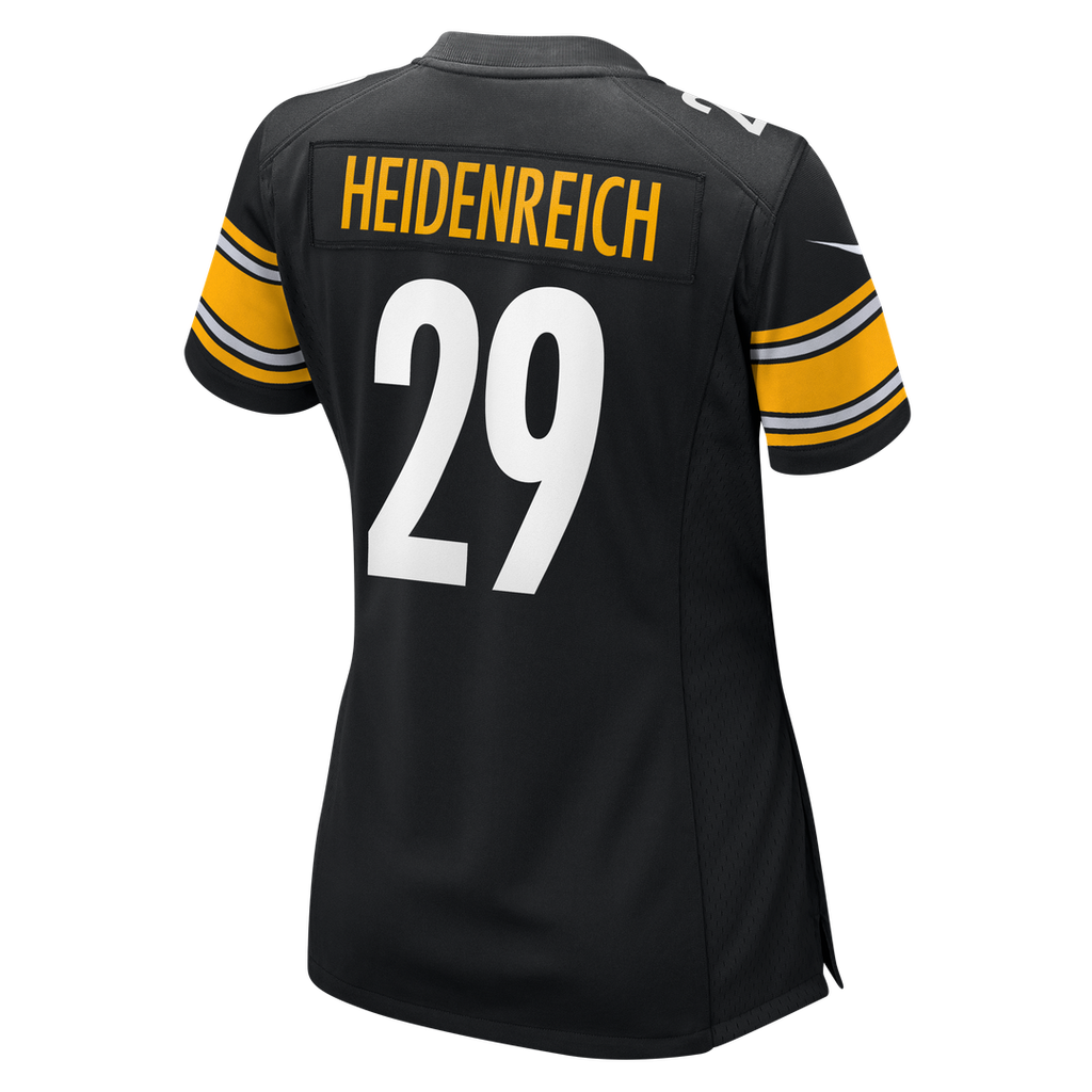 Eli Heidenreich Pittsburgh Steelers Nike Women's Team Game Jersey - Black Official NFL Team Apparel Football Fan Gear