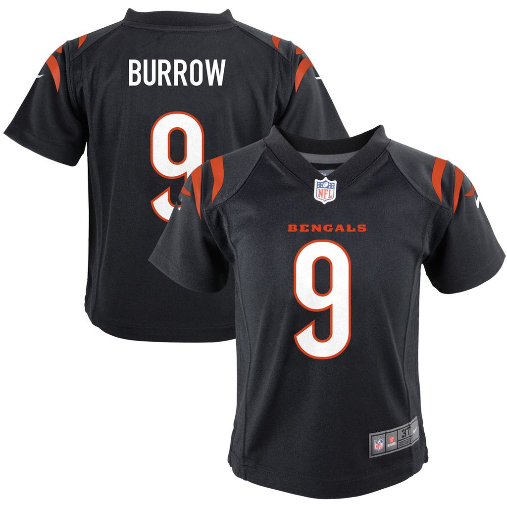 Joe Burrow Cincinnati Bengals Nike Infant Team Player Game Jersey - Black Official NFL Team Apparel Football Fan Gear