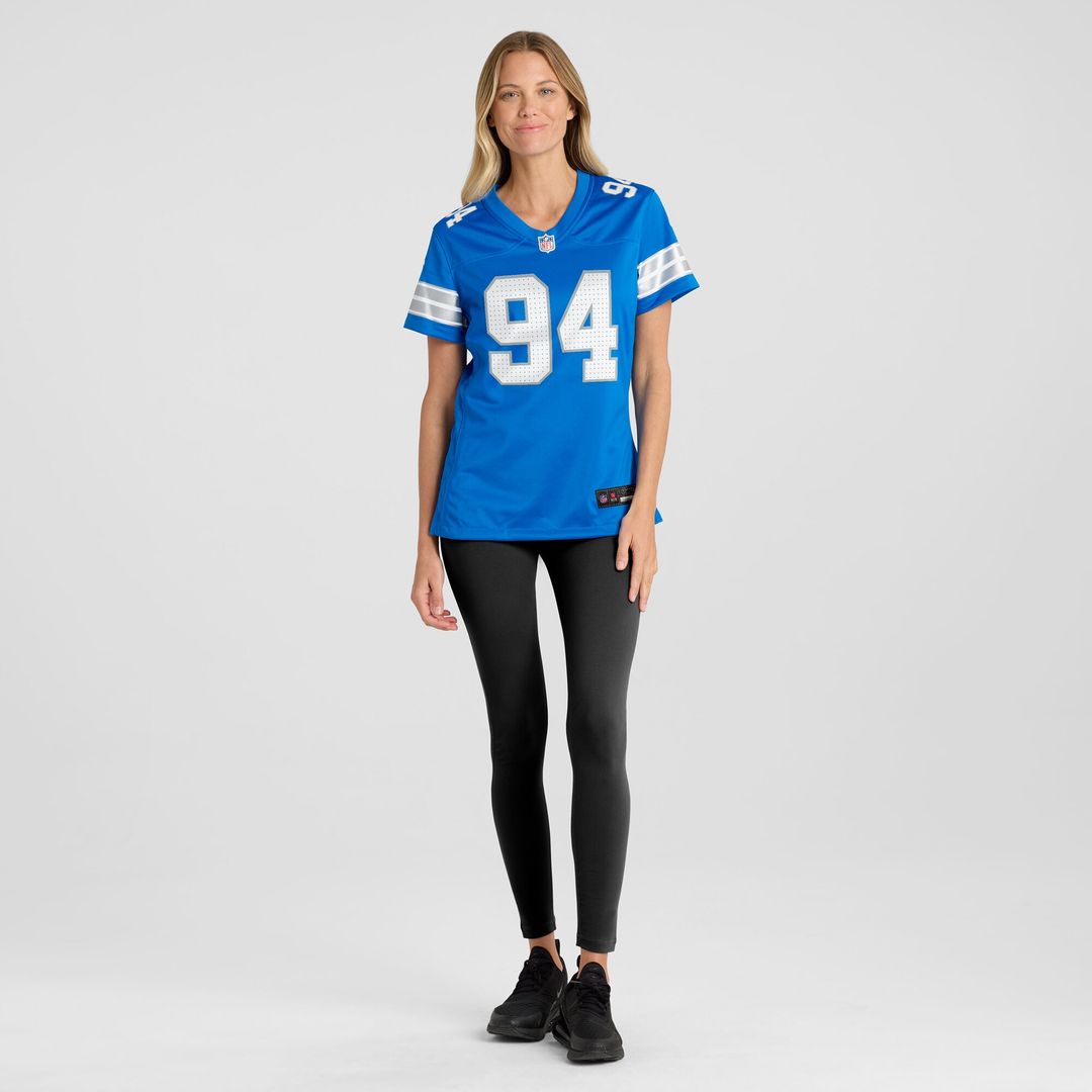 Mekhi Wingo Detroit Lions Nike Women's Team Game Jersey - Blue Official NFL Team Apparel Football Fan Gear