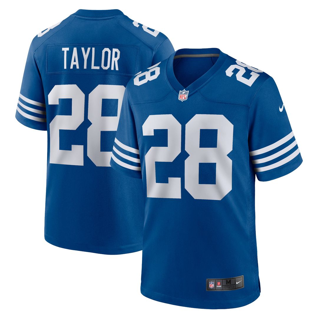 Jonathan Taylor Indianapolis Colts Nike Alternate Game Jersey - Royal Official NFL Team Apparel Football Fan Gear