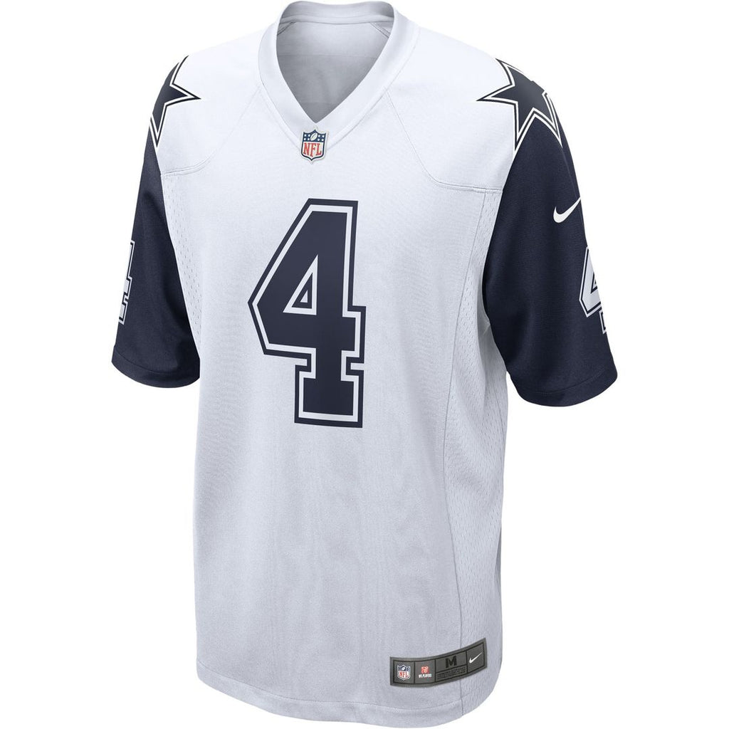 Dak Prescott Dallas Cowboys Nike Alternate Game Team Jersey - White Official NFL Team Apparel Football Fan Gear