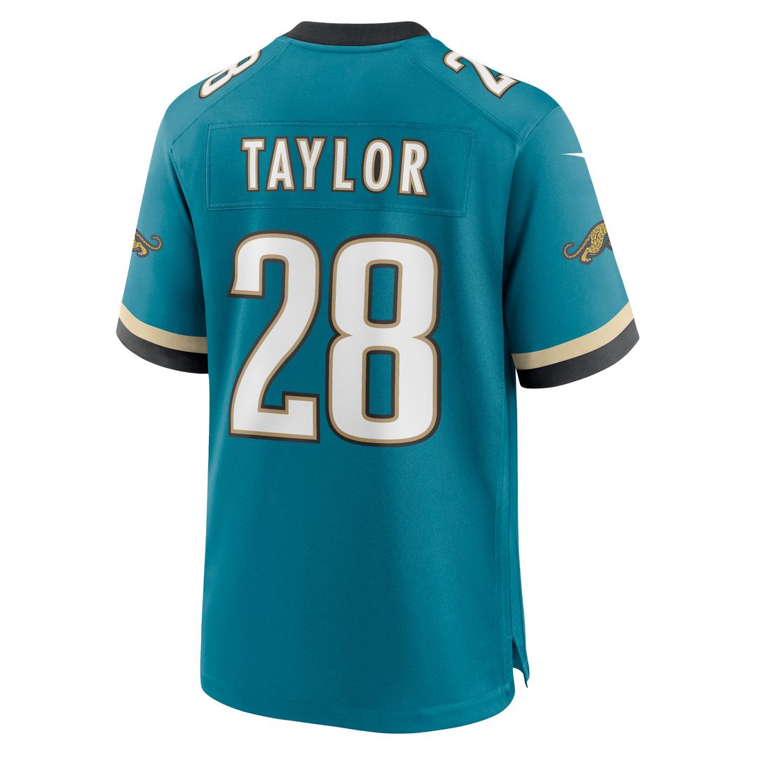 Fred Taylor Jacksonville Jaguars Nike Prowler Throwback Retired Player Game Jersey - Teal Official NFL Team Apparel Football Fan Gear