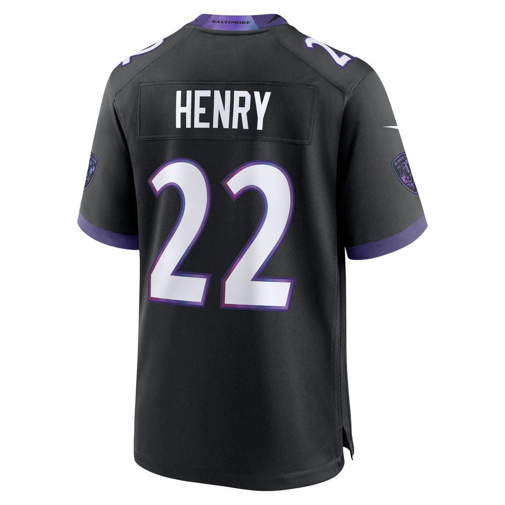 Derrick Henry Baltimore Ravens Nike Alternate Game Jersey - Black Official NFL Team Apparel Football Fan Gear