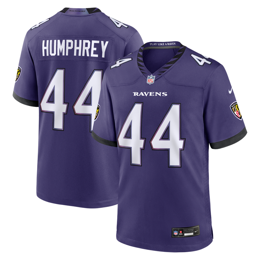 Marlon Humphrey Baltimore Ravens Nike Team Game Jersey - Purple Official NFL Team Apparel Football Fan Gear