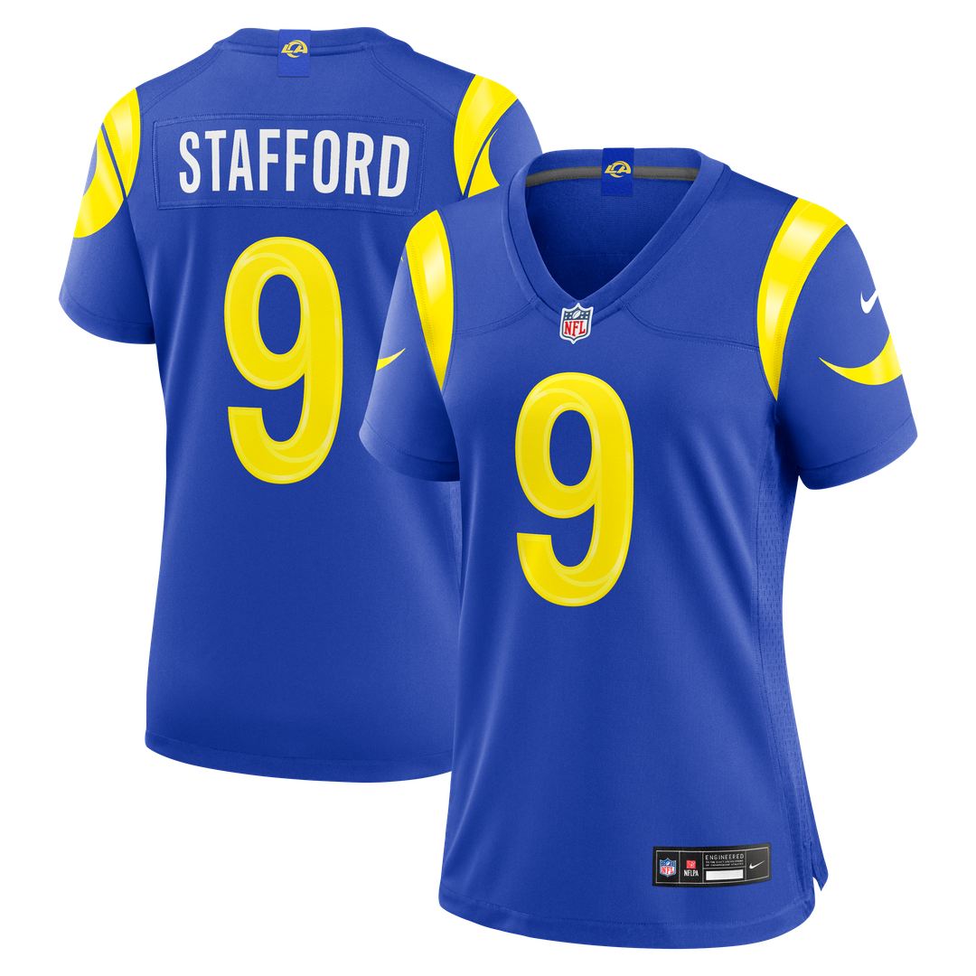 Matthew Stafford Los Angeles Rams Nike Women's Game Jersey - Royal Official NFL Team Apparel Football Fan Gear