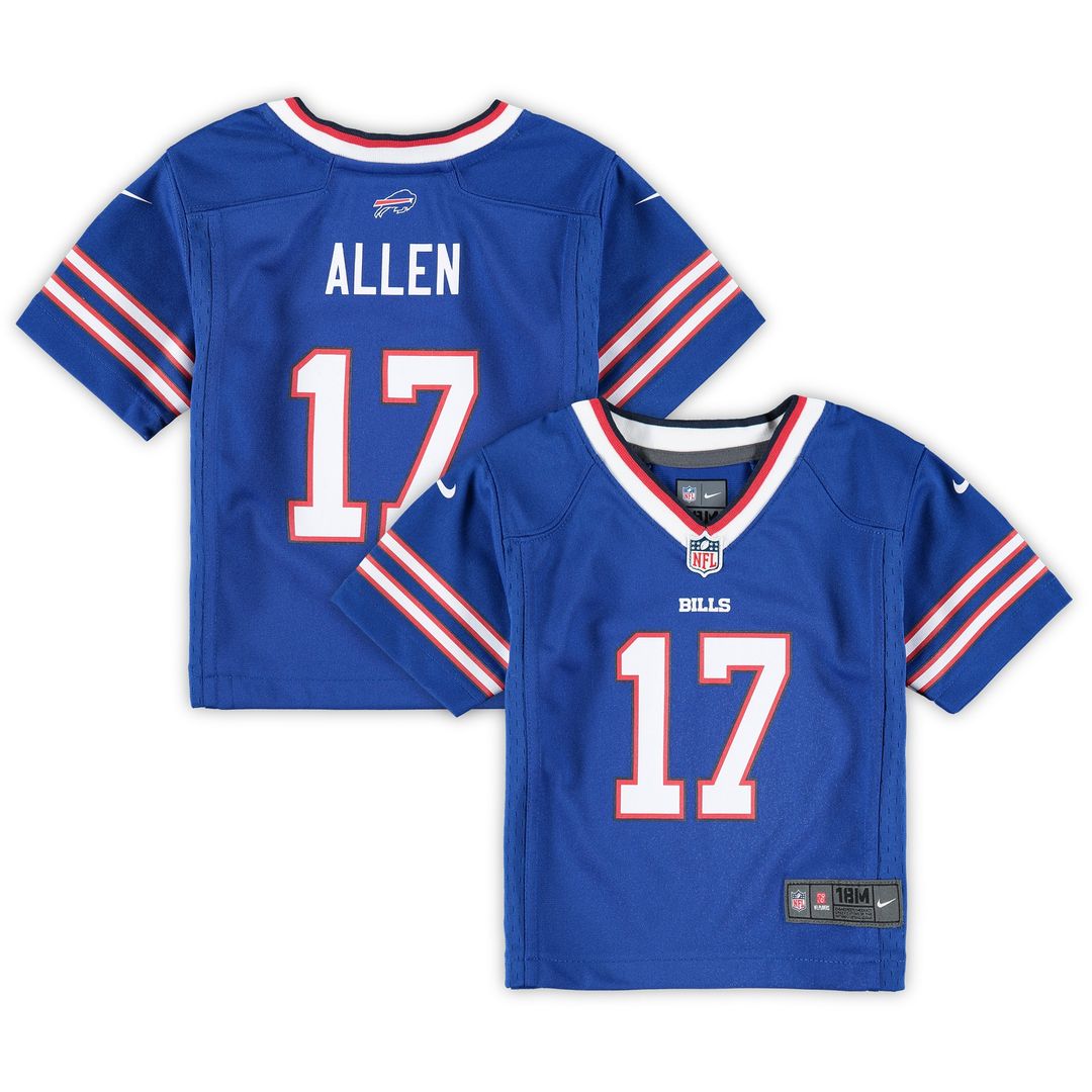 Josh Allen Buffalo Bills Nike Infant Team Player Game Jersey - Royal Official NFL Team Apparel Football Fan Gear