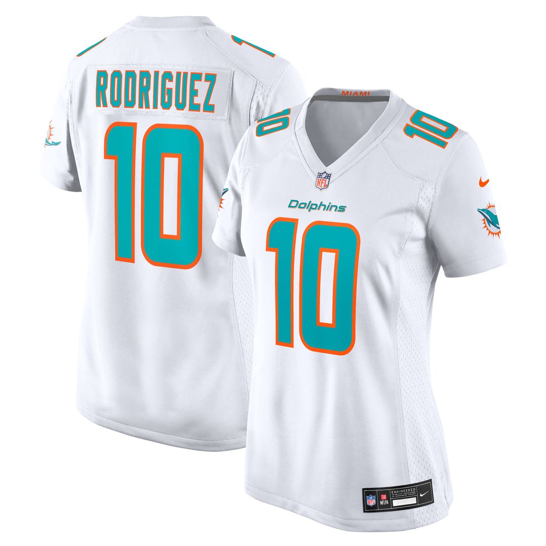 Jacob Rodriguez Miami Dolphins Nike Women's Game Jersey - White Official NFL Team Apparel Football Fan Gear