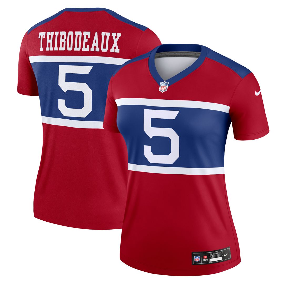 Kayvon Thibodeaux New York Giants Nike Women's Alternate Legend Player Performance Top - Red NFL Fan Gear Popular Style