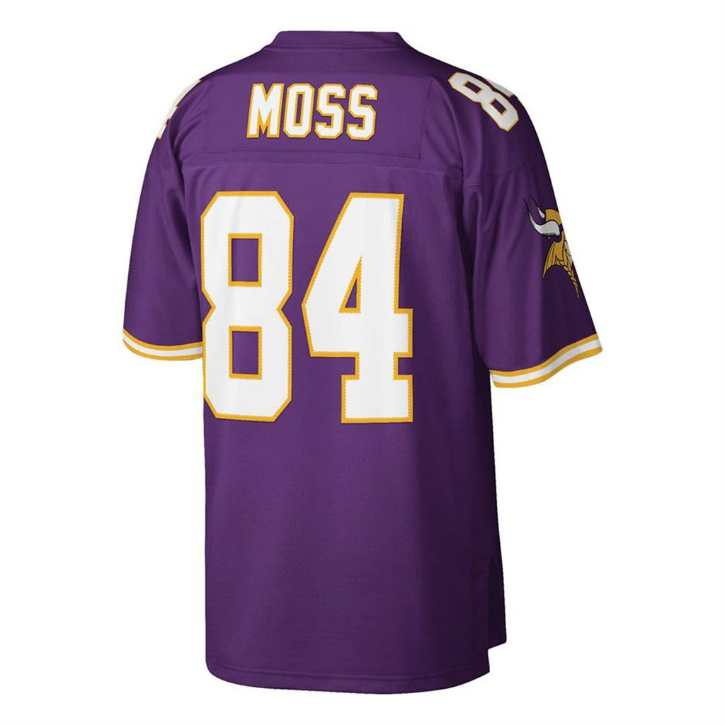 Randy Moss Minnesota Vikings Mitchell & Ness Big & Tall 1998 Retired Player Replica Jersey - Purple Official NFL Team Apparel Football Fan Gear