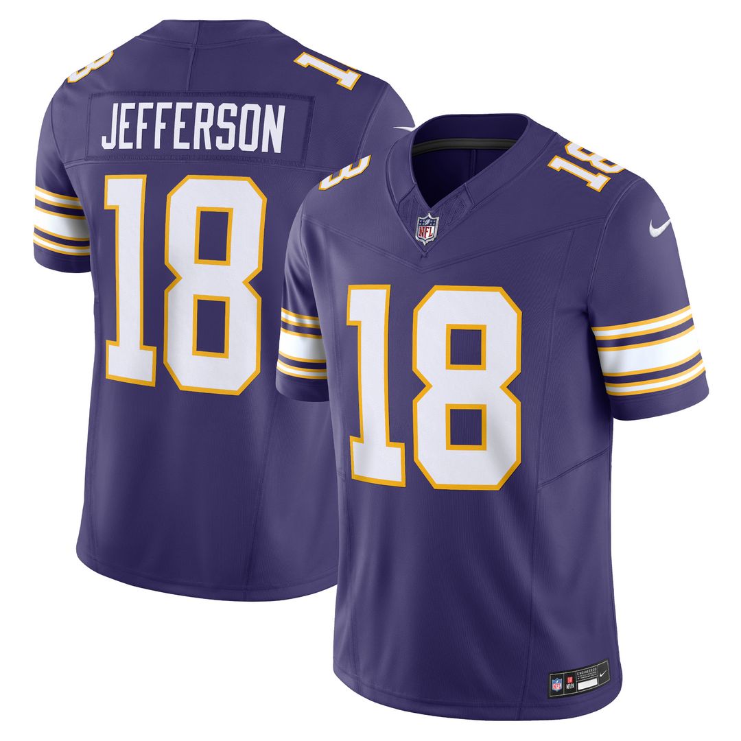 Justin Jefferson Minnesota Vikings Nike Vapor F.U.S.E. Limited Jersey - Purple Official NFL Team Apparel Football Fan Gear