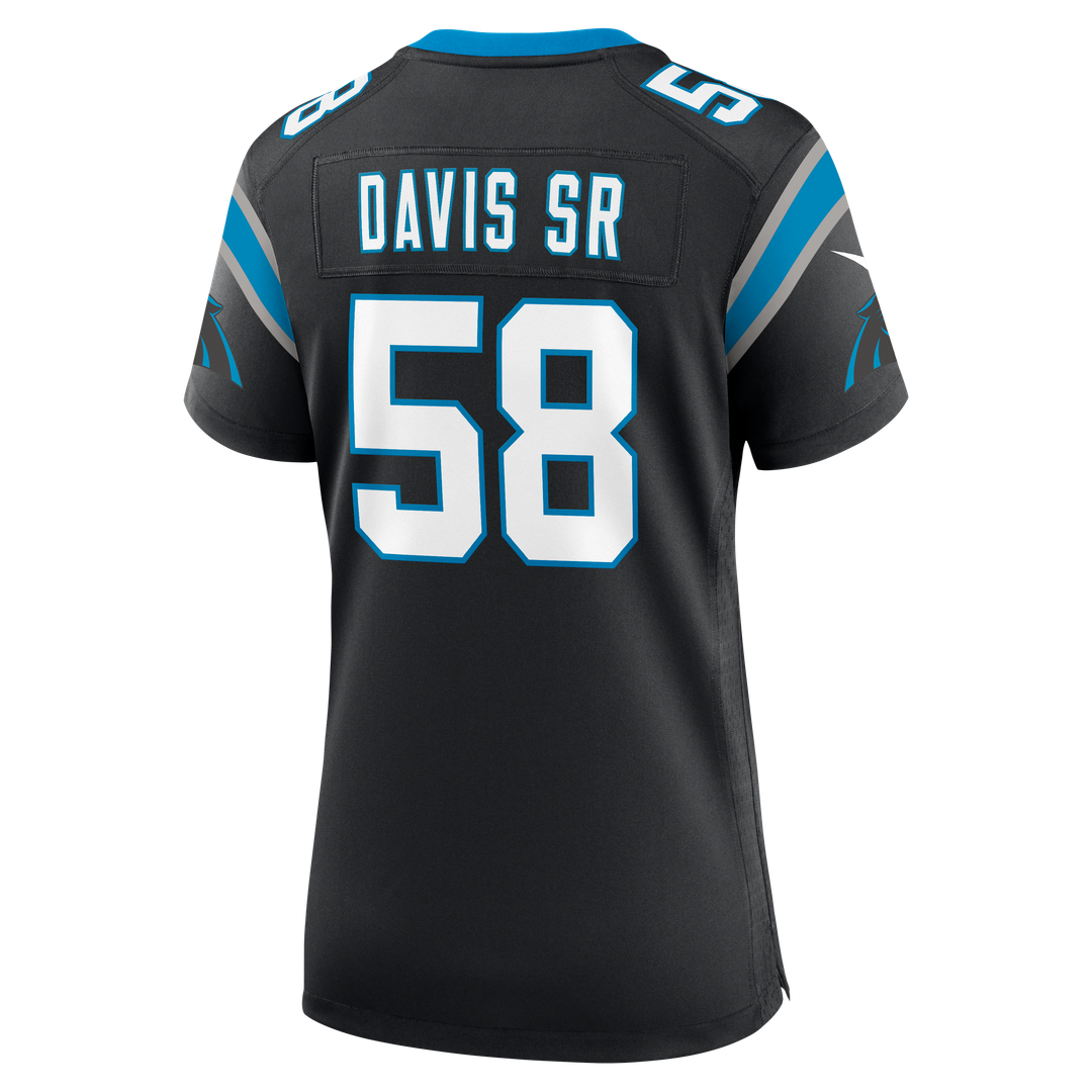 Thomas Davis Sr. Carolina Panthers Nike Women's Team Retired Game Jersey - Black Official NFL Team Apparel Football Fan Gear