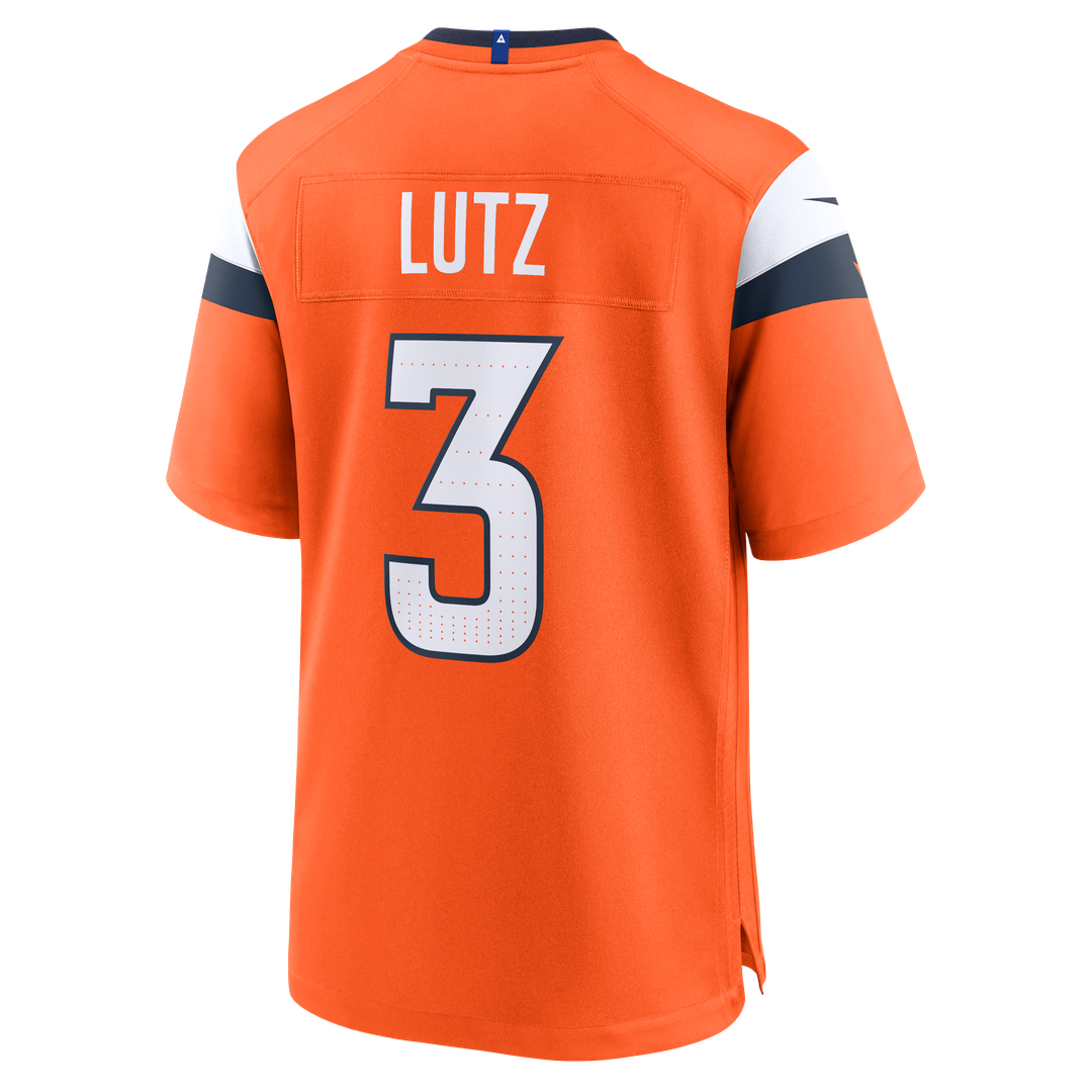 Wil Lutz Denver Broncos Nike Team Game Jersey - Orange Official NFL Team Apparel Football Fan Gear