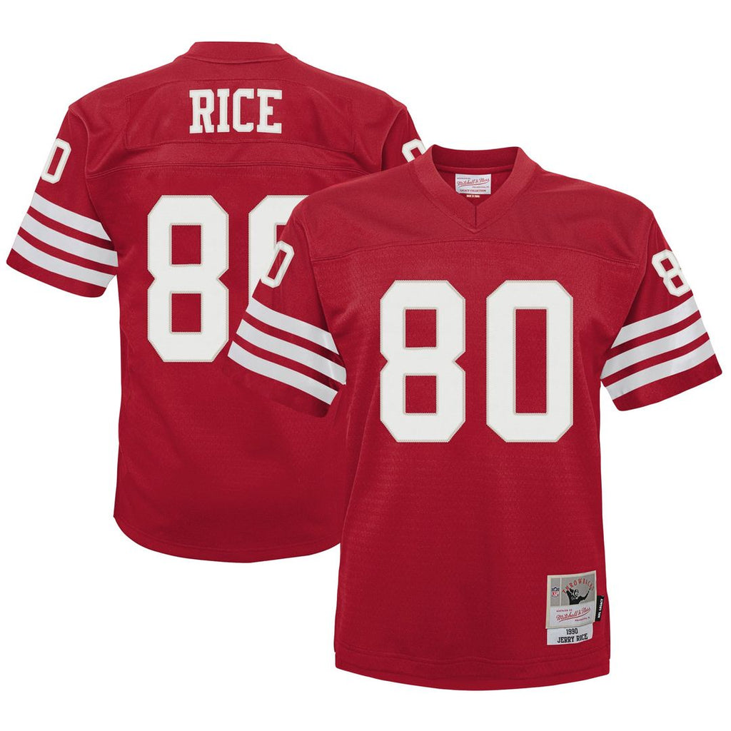 Jerry Rice San Francisco 49ers Mitchell & Ness Infant 1990 Retired Legacy Jersey - Scarlet Official NFL Team Apparel Football Fan Gear