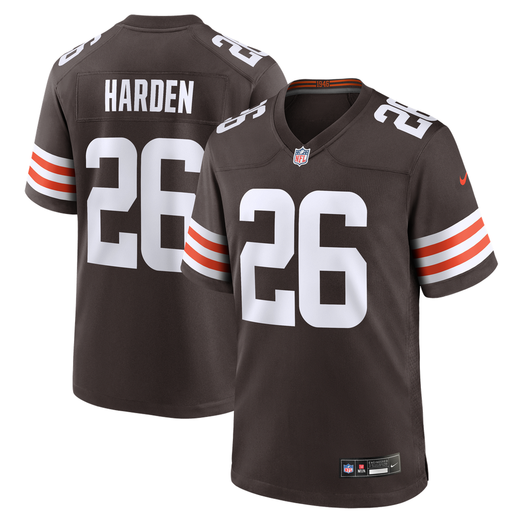 Myles Harden Cleveland Browns Nike Team Game Jersey - Brown Official NFL Team Apparel Football Fan Gear