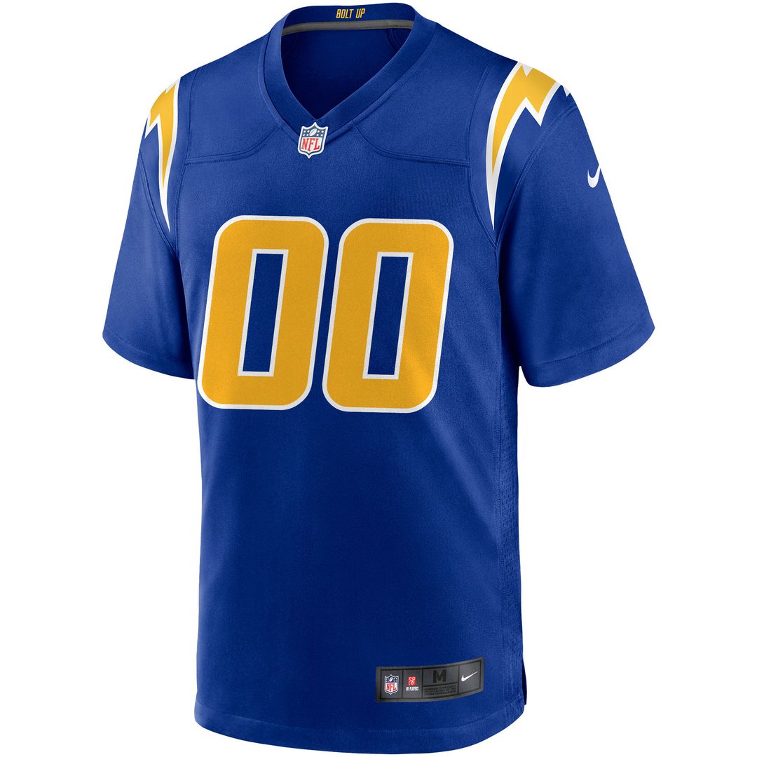 Los Angeles Chargers Nike Alternate Custom Game Jersey - Royal Official NFL Team Apparel Football Fan Gear