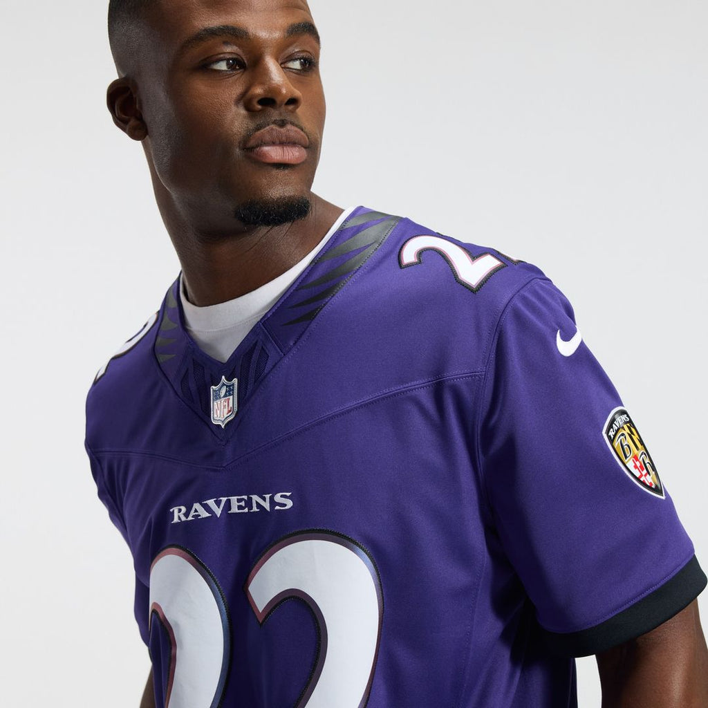 Derrick Henry Baltimore Ravens Nike Vapor F.U.S.E. Stitched Limited Jersey - White Official NFL Team Apparel Football Fan Gear