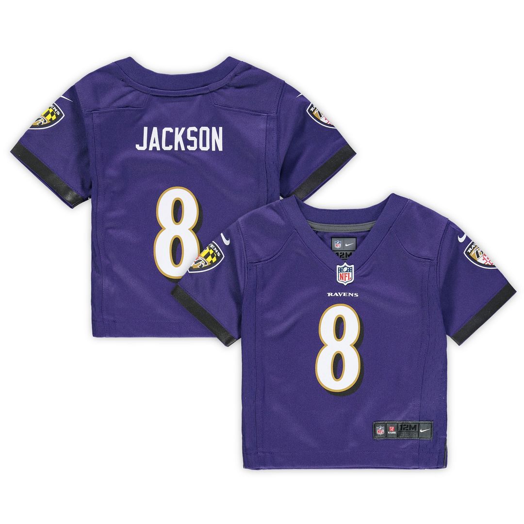 Lamar Jackson Baltimore Ravens Nike Infant Team Player Game Jersey - Purple Official NFL Team Apparel Football Fan Gear