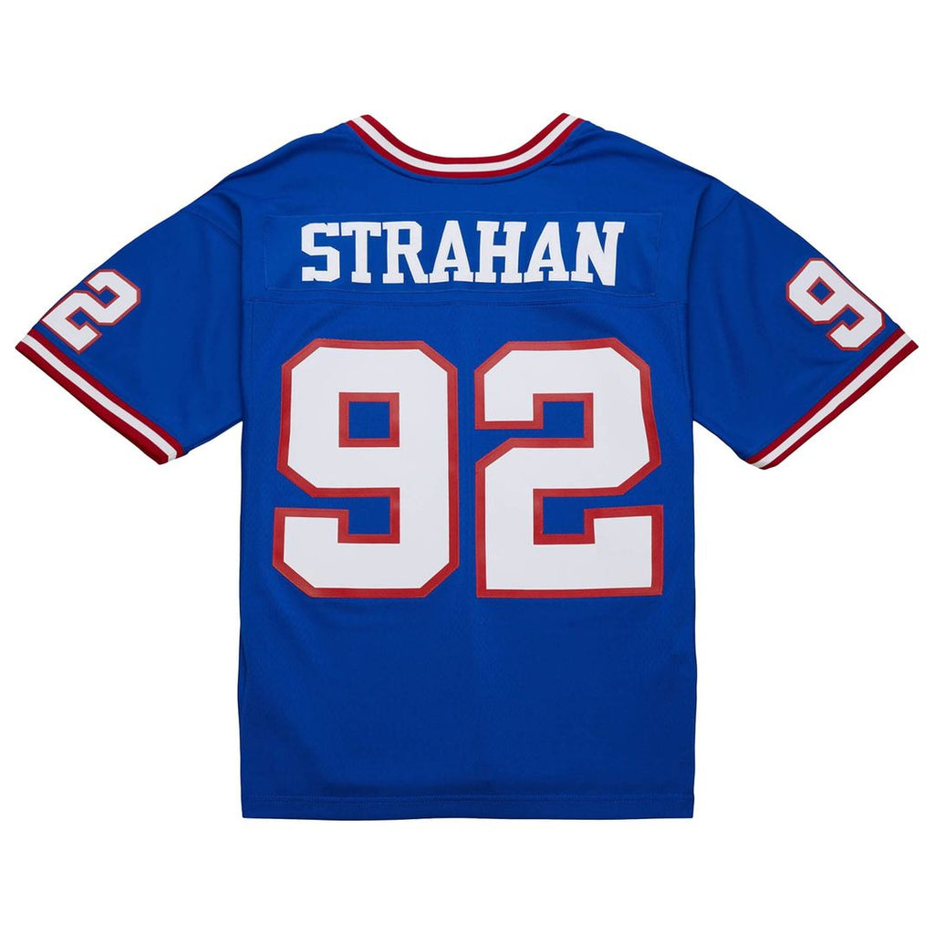 Michael Strahan New York Giants Mitchell & Ness Big & Tall 1993 Retired Player Replica Jersey - Royal Official NFL Team Apparel Football Fan Gear