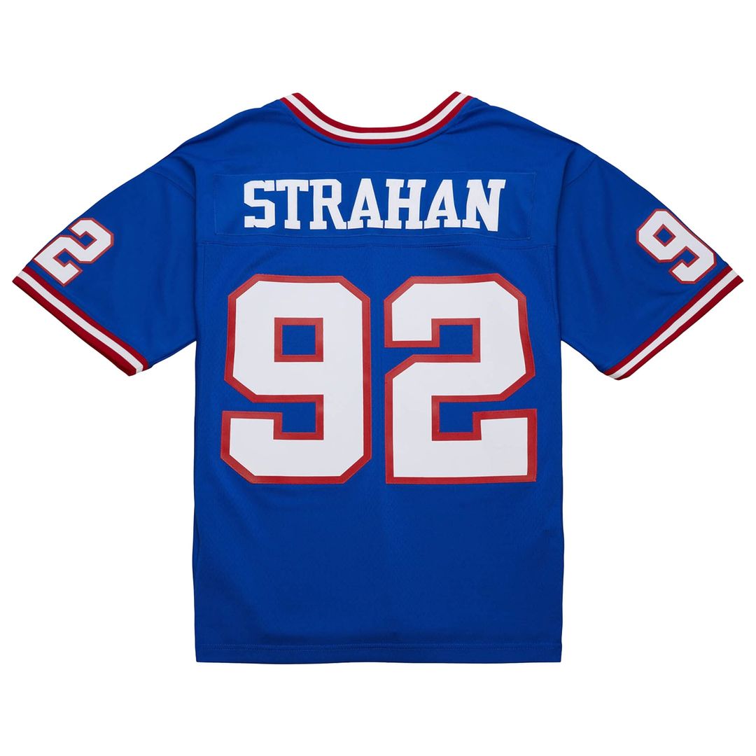 Michael Strahan New York Giants Mitchell & Ness Big & Tall 1993 Retired Player Replica Jersey - Royal Official NFL Team Apparel Football Fan Gear