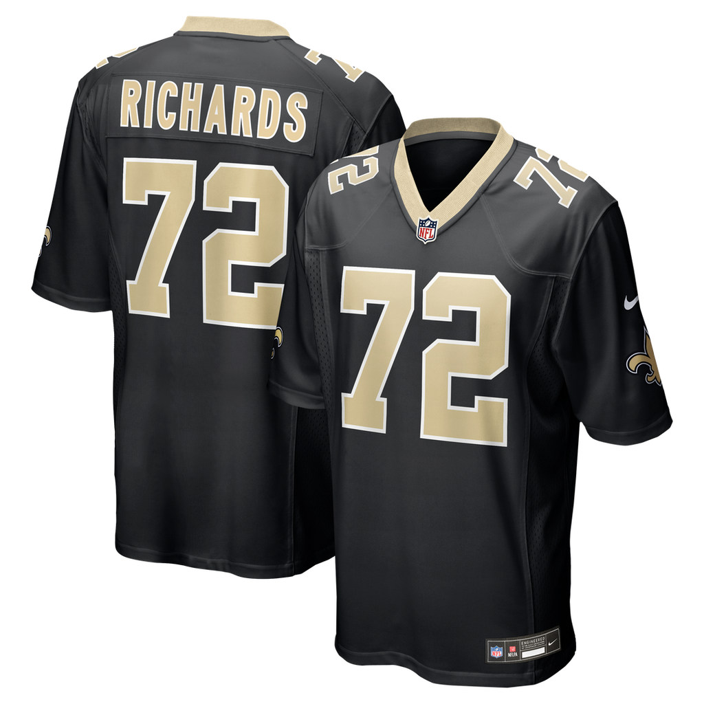 Asim Richards New Orleans Saints Nike Team Game Jersey - Black Official NFL Team Apparel Football Fan Gear