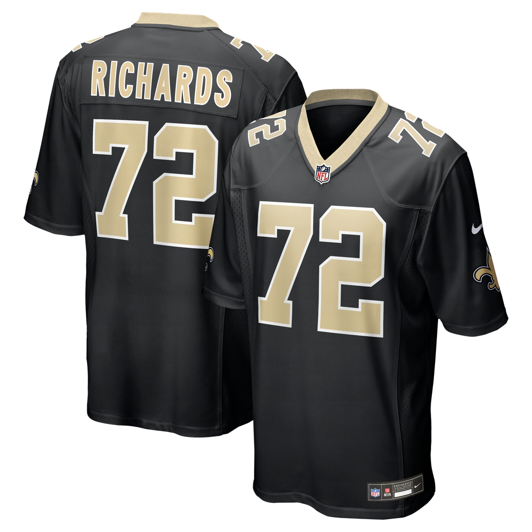 Asim Richards New Orleans Saints Nike Team Game Jersey - Black Official NFL Team Apparel Football Fan Gear