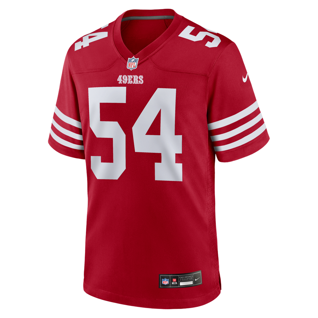 Fred Warner San Francisco 49ers Nike Team Game Player Jersey - White Official NFL Team Apparel Football Fan Gear