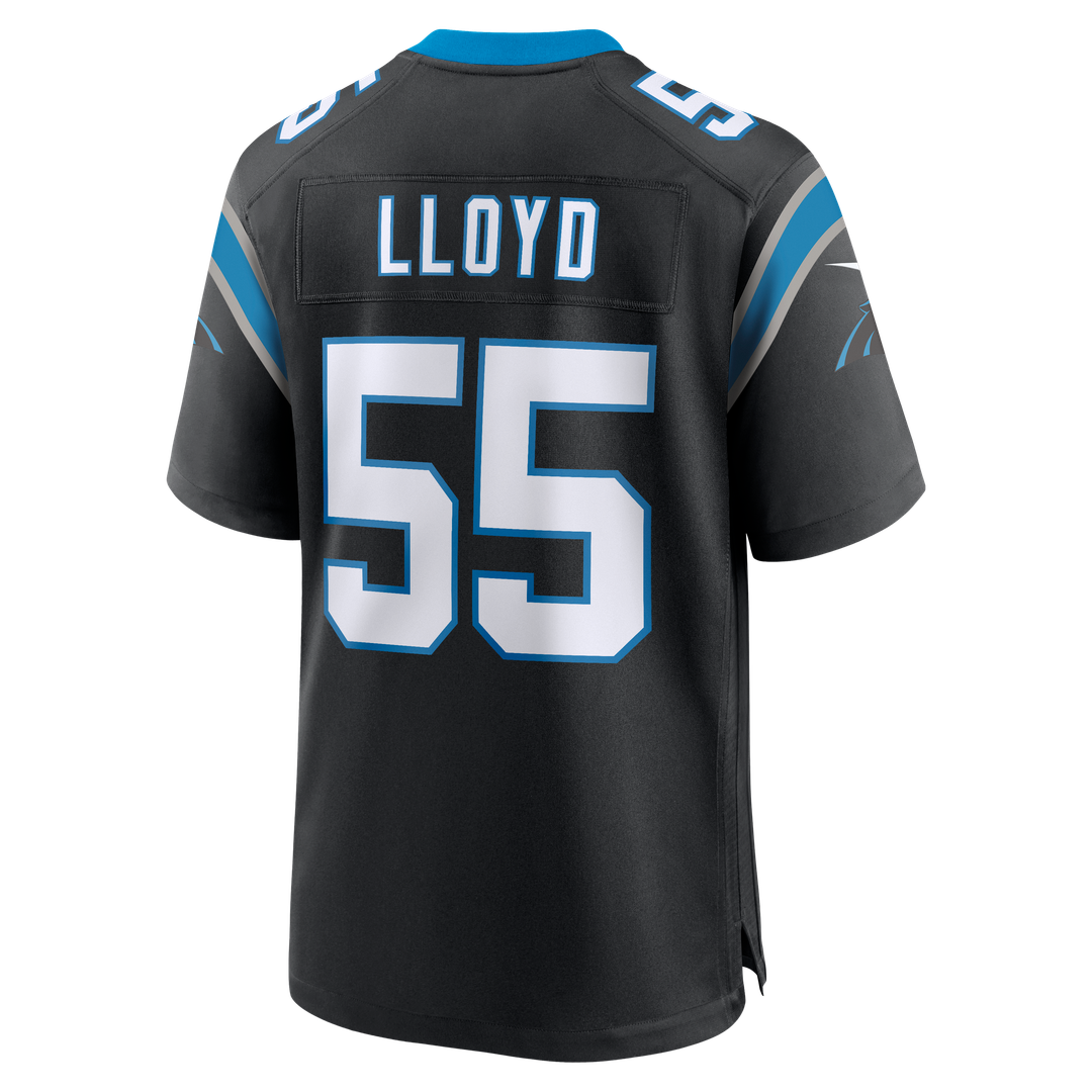 Devin Lloyd Carolina Panthers Nike Team Game Jersey - Black Official NFL Team Apparel Football Fan Gear