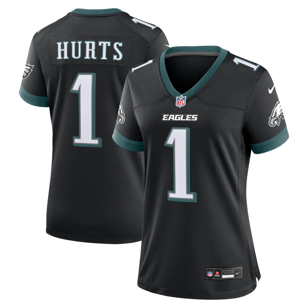 Jalen Hurts Philadelphia Eagles Nike Women's Alternate Game Jersey - Black Official NFL Team Apparel Football Fan Gear