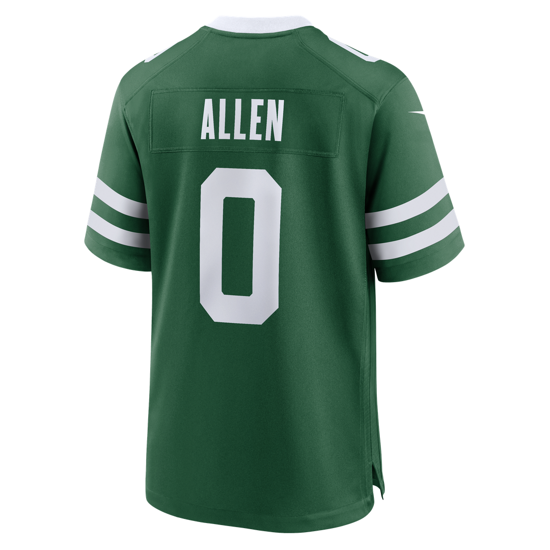 Braelon Allen New York Jets Nike Game Jersey - Legacy Green Official NFL Team Apparel Football Fan Gear