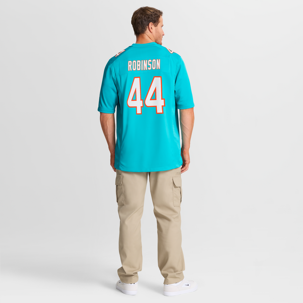 Chop Robinson Miami Dolphins Nike Player Game Jersey - Aqua Official NFL Team Apparel Football Fan Gear