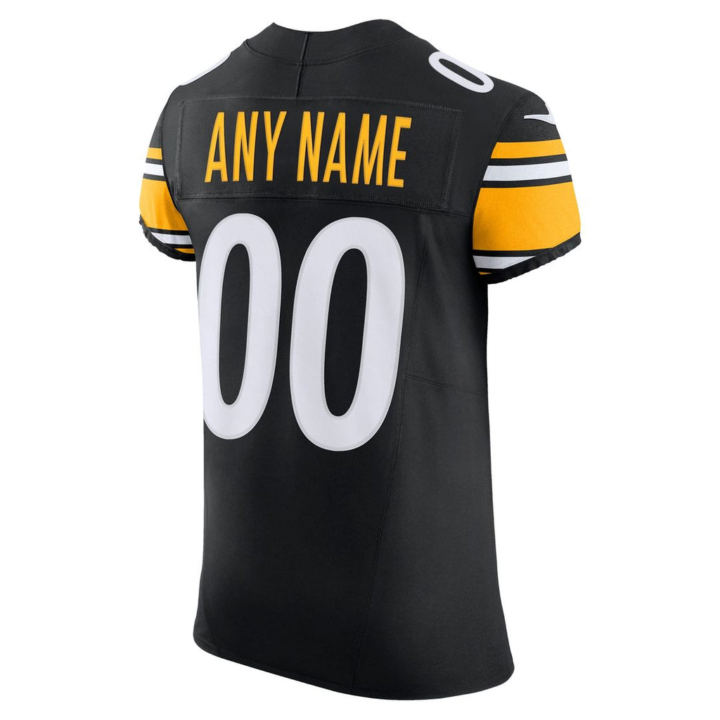 Pittsburgh Steelers Nike Vapor F.U.S.E. Elite Custom Jersey - Black Official NFL Team Apparel Football Fan Gear