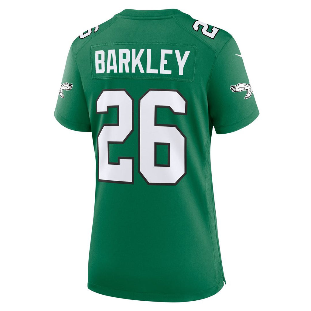 Saquon Barkley Philadelphia Eagles Nike Women's Alternate Game Jersey - Kelly Green Official NFL Team Apparel Football Fan Gear