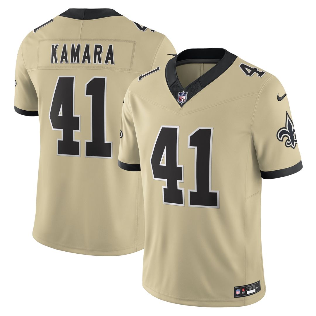 Alvin Kamara New Orleans Saints Nike Gameday Golds Alternate Vapor F.U.S.E. Limited Jersey - Gold Official NFL Team Apparel Football Fan Gear