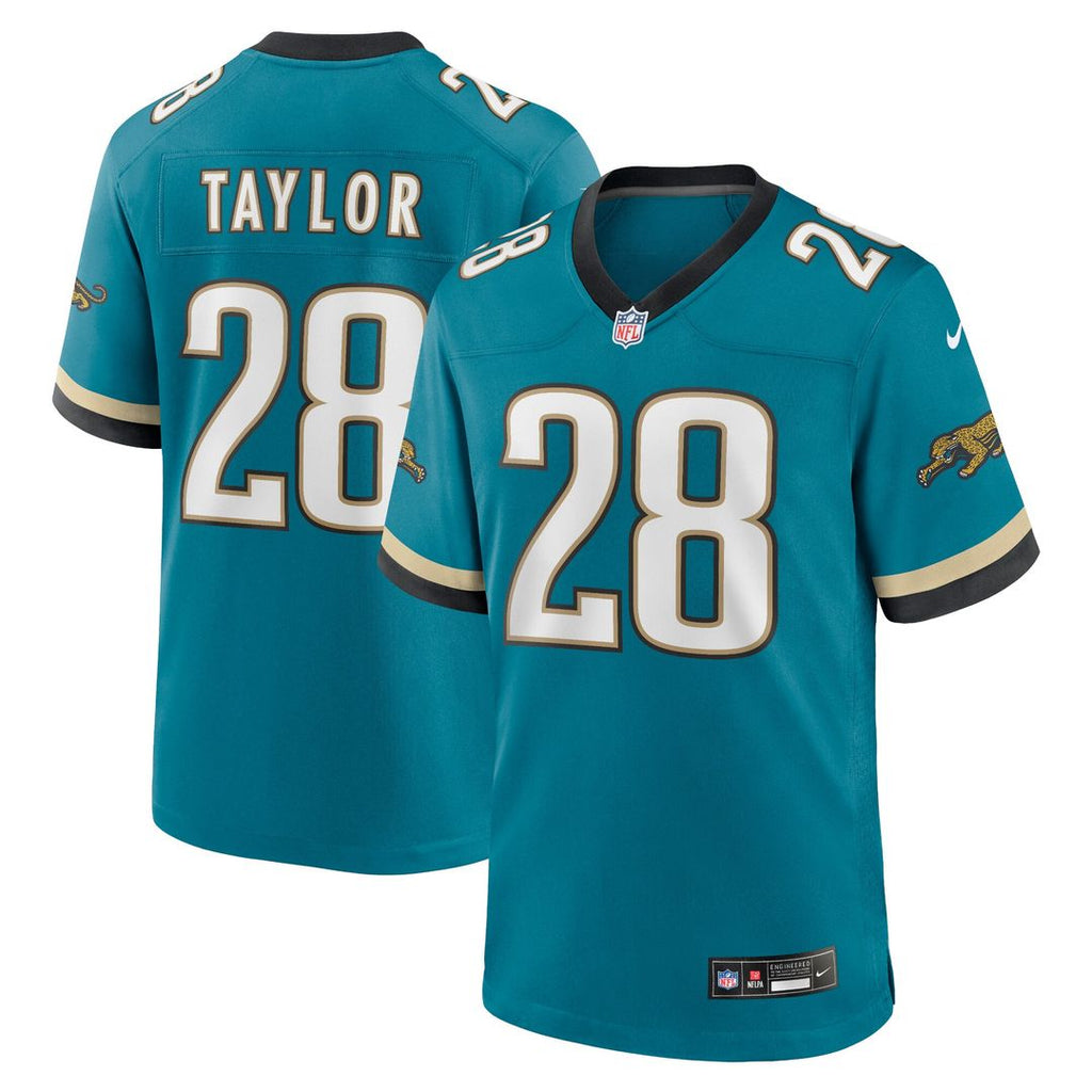 Fred Taylor Jacksonville Jaguars Nike Prowler Throwback Retired Player Game Jersey - Teal Official NFL Team Apparel Football Fan Gear