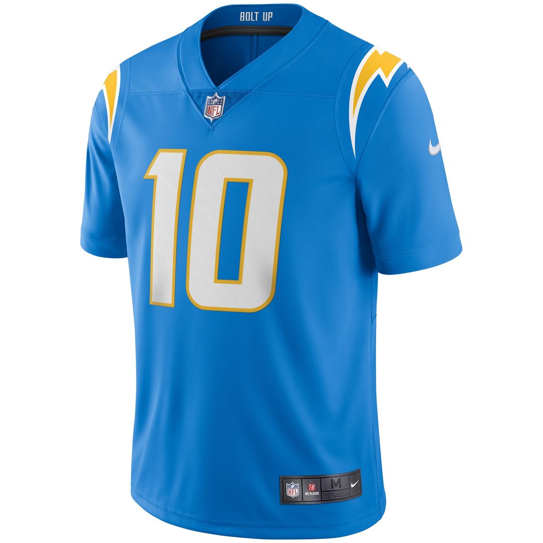 Justin Herbert Los Angeles Chargers Nike Vapor Limited Jersey - Powder Blue Official NFL Team Apparel Football Fan Gear