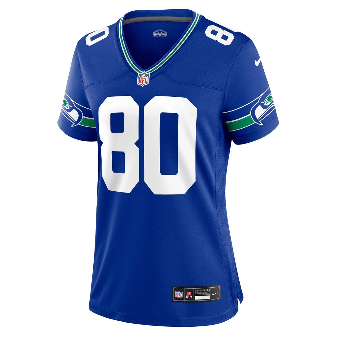Steve Largent Seattle Seahawks Nike Women's Throwback Retired Player Game Jersey - Royal Official NFL Team Apparel Football Fan Gear