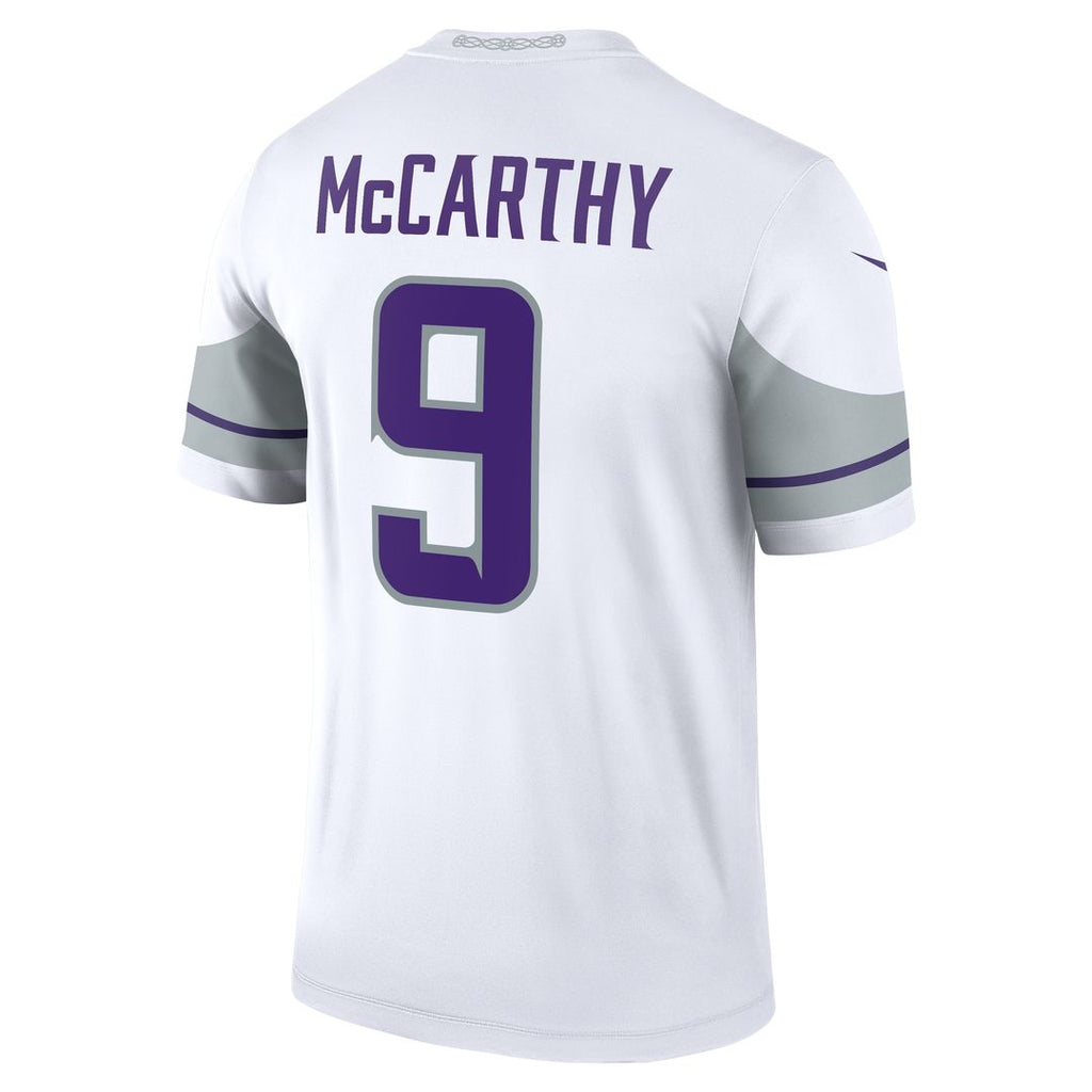 J.J. McCarthy Minnesota Vikings Nike Legend Player Performance Top - White NFL Fan Gear Popular Style