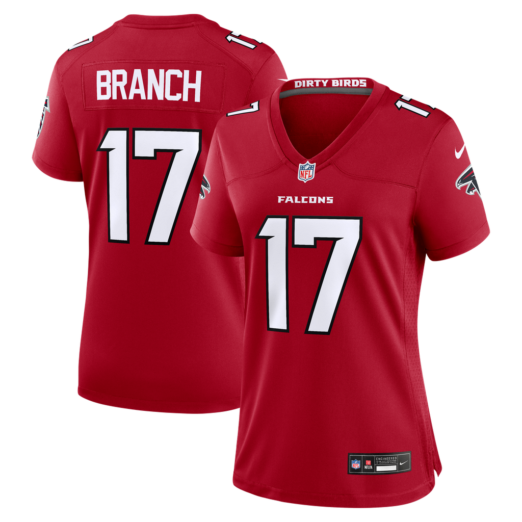 Zachariah Branch Atlanta Falcons Nike Women's Team Game Jersey - Red Official NFL Team Apparel Football Fan Gear