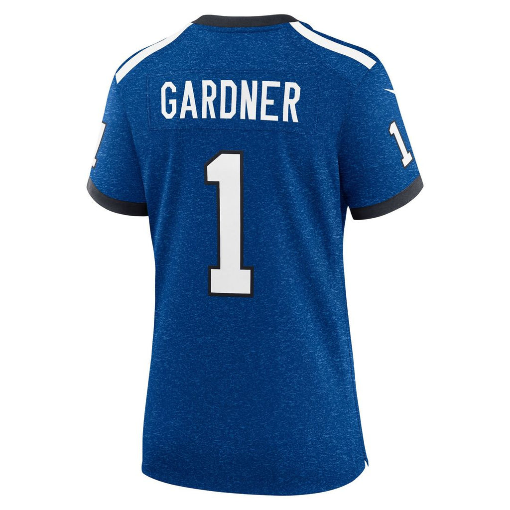 Ahmad Sauce Gardner Indianapolis Colts Nike Women's Alternate 2 Indiana Nights Game Jersey - Heather Royal Official NFL Team Apparel Football Fan Gear