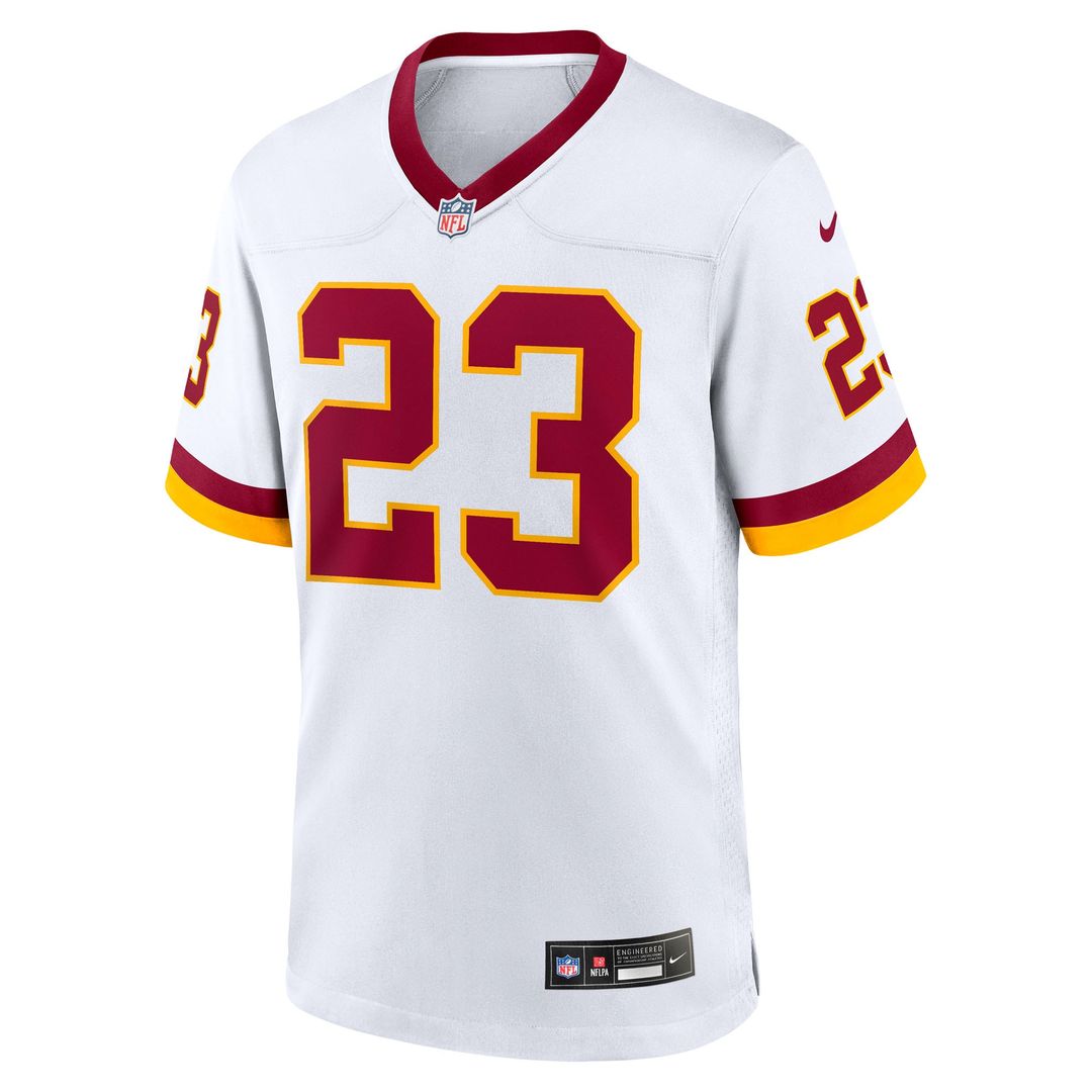 Trey Amos Washington Commanders Nike Game Super Bowl Era Jersey - White Official NFL Team Apparel Football Fan Gear