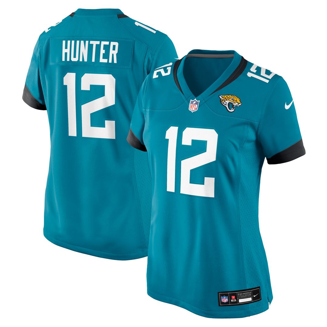 Travis Hunter Jacksonville Jaguars Nike Women's Team Game Jersey - Teal Official NFL Team Apparel Football Fan Gear