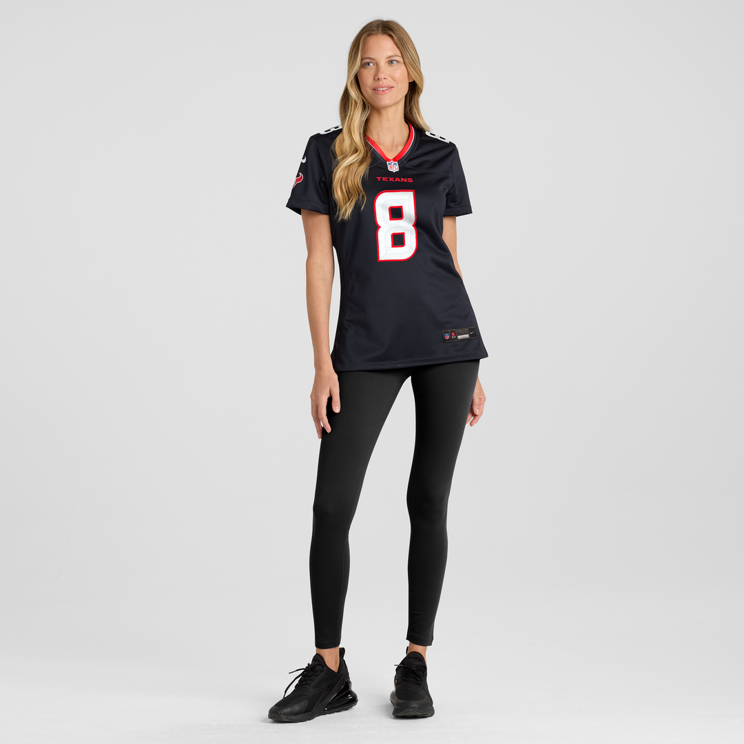 Cade Stover Houston Texans Nike Women's Team Game Jersey - Navy Official NFL Team Apparel Football Fan Gear