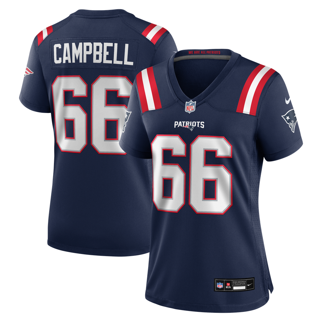 Will Campbell New England Patriots Nike Women's Team Game Jersey - Navy Official NFL Team Apparel Football Fan Gear
