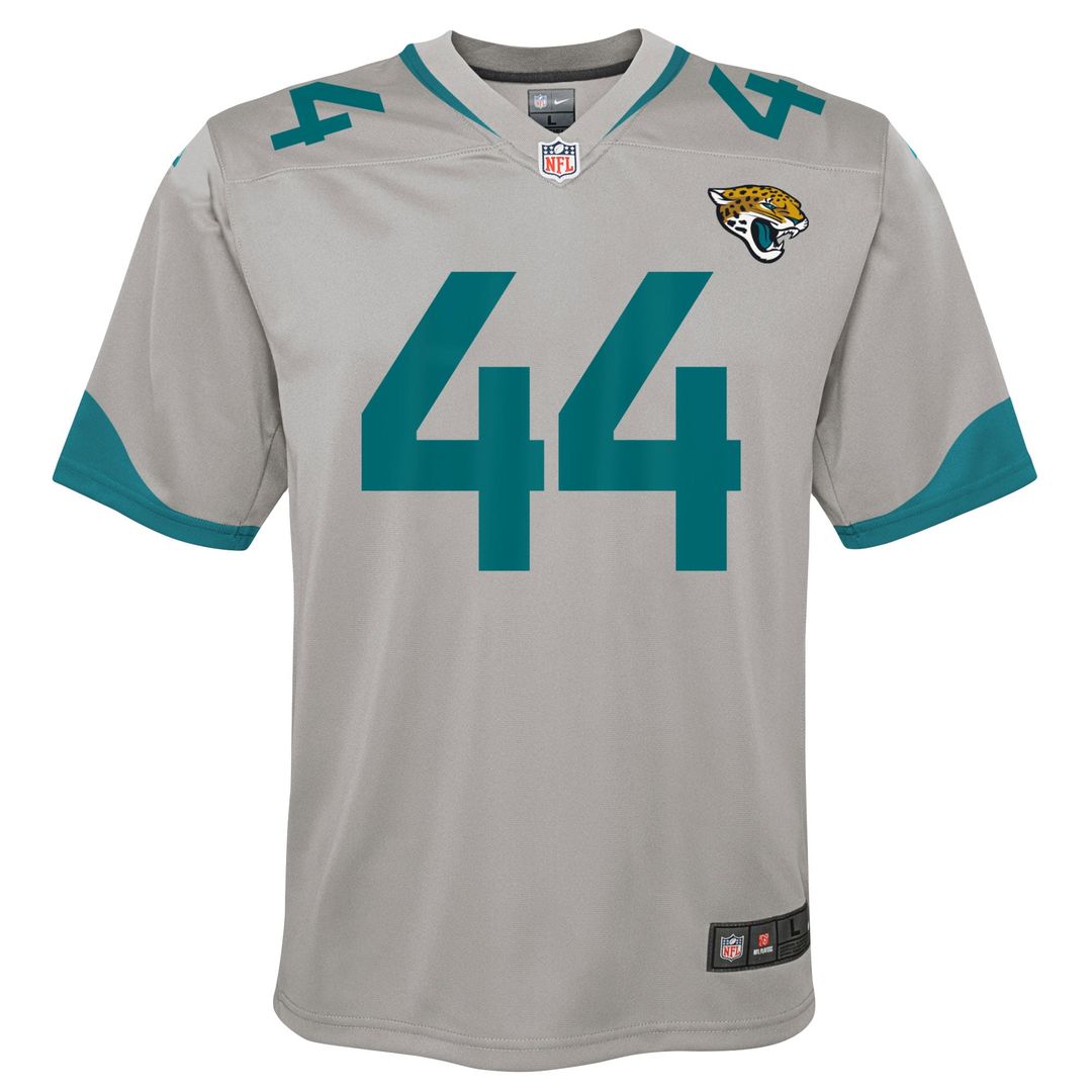 Travon Walker Jacksonville Jaguars Nike Youth Inverted Game Jersey - Silver Official NFL Team Apparel Football Fan Gear