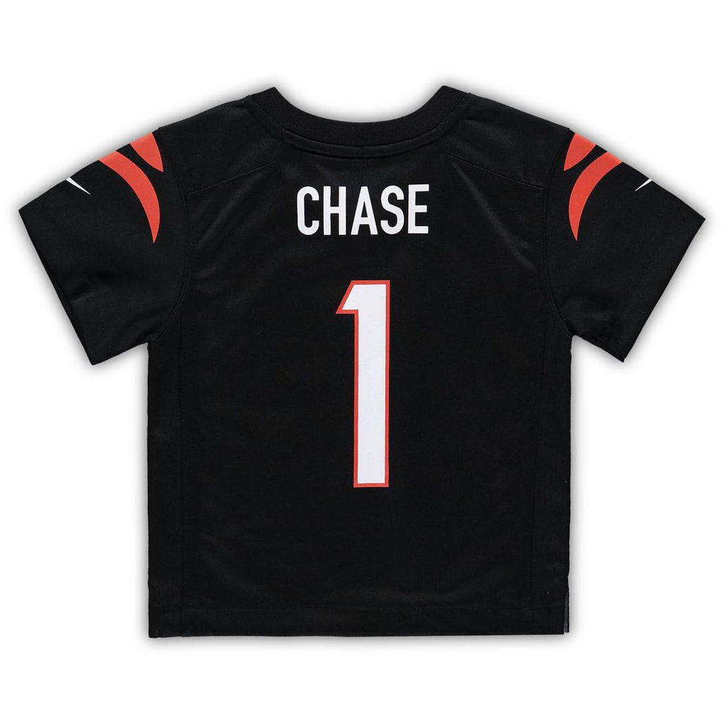 Ja'Marr Chase Cincinnati Bengals Nike Toddler Game Jersey - Black Official NFL Team Apparel Football Fan Gear