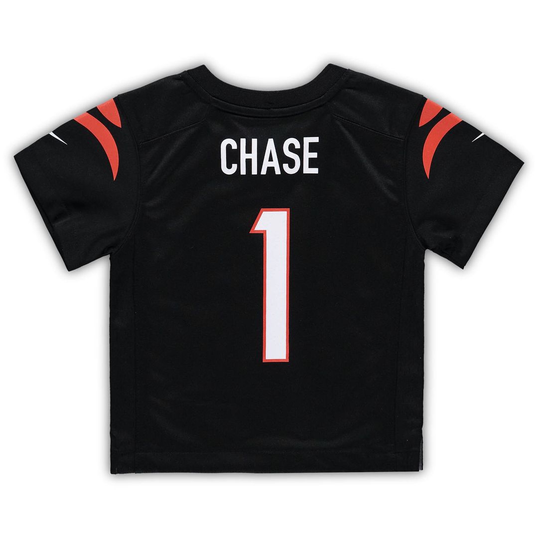 Ja'Marr Chase Cincinnati Bengals Nike Toddler Game Jersey - Black Official NFL Team Apparel Football Fan Gear