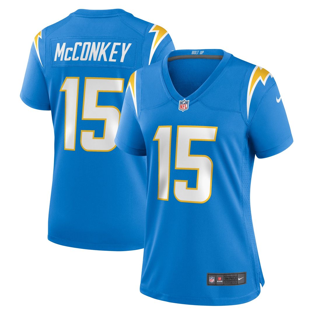 Ladd McConkey Los Angeles Chargers Nike Women's Game Jersey - Powder Blue Official NFL Team Apparel Football Fan Gear