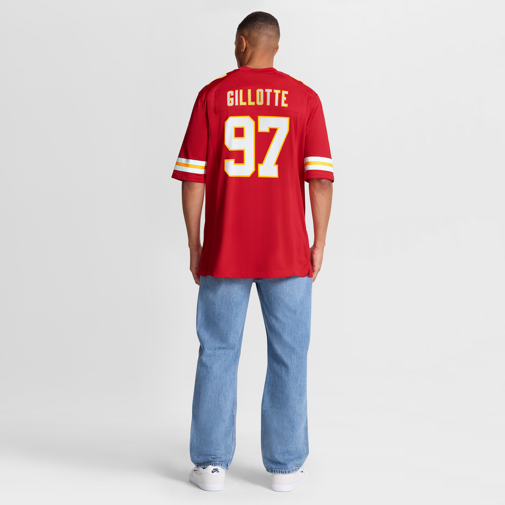 Ashton Gillotte Kansas City Chiefs Nike Team Game Jersey - Red Official NFL Team Apparel Football Fan Gear