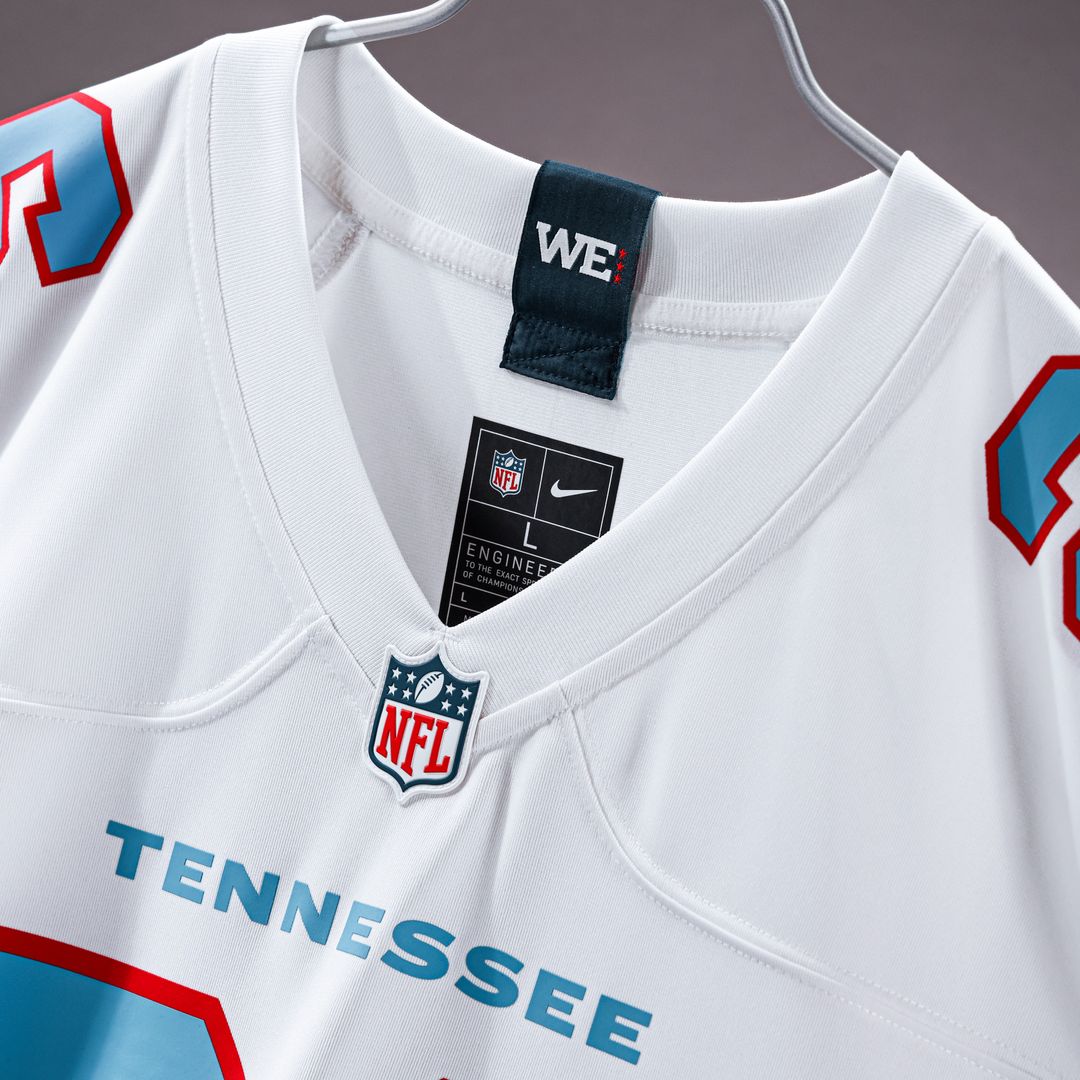 Chimere Dike Tennessee Titans Nike Game Jersey - White Official NFL Team Apparel Football Fan Gear