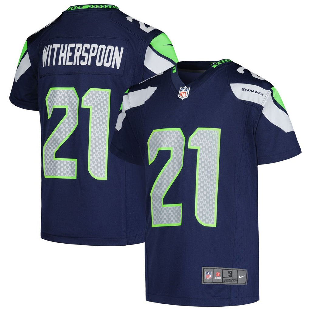 Devon Witherspoon Seattle Seahawks Nike Youth Game Jersey - College Navy Official NFL Team Apparel Football Fan Gear